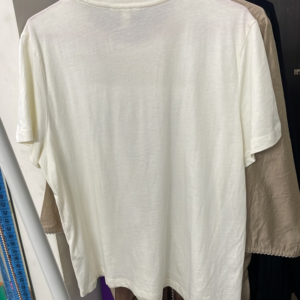 H&M cream/paradise beach cotton T-shirt | NWOT - Picture 8 of 11